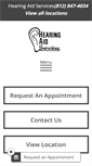 Mobile Screenshot of hearingaidservices.net