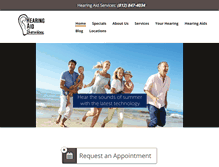 Tablet Screenshot of hearingaidservices.net